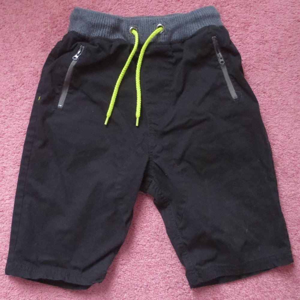 Ocean Current Boy's Black Drawstring Shorts